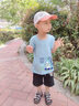 真維斯男童夏裝套裝中小童純棉夏裝兒童上衣帥氣男童洋氣半袖純棉t恤 【套裝】白(怪獸)灰(獸爪) 140 【推薦體重56-68斤】 曬單實(shí)拍圖