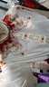 聞鶯燕春季改良漢服成人女重工刺繡織金馬面裙套裝結(jié)婚訂婚婚服 杏色上衣+織金馬面裙+云肩 M （建議體重100-115斤） 曬單實拍圖