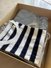 無印良品（MUJI）新生兒 長袖 連體衣 嬰兒  寶寶 爬服 哈衣 兒童童裝 純棉全棉 薩克森藍(lán) 80(80/48A) 曬單實(shí)拍圖