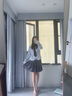 妙奕嘉小個(gè)子襯衫女夏季新款jk制服學(xué)院風(fēng)套裝百褶裙短裙女士長(cháng)袖襯衣 學(xué)院風(fēng)辣妹百褶裙制服 M 【上衣+裙】 建議105斤內 曬單實(shí)拍圖