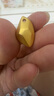 Lossot足金許愿石黃金吊墜男3d硬金古法金珠幾何形項鏈送男友生日禮物 曬單實(shí)拍圖