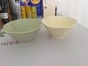 摩登主婦奶油風(fēng)面碗家用陶瓷拉面碗斗笠碗創(chuàng)意花邊湯碗高顏值面條碗 【8英寸2個(gè)裝面碗】奶白+奶綠 曬單實(shí)拍圖