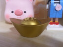 實(shí)心沙金元寶擺件招財客廳家居創(chuàng  )意裝飾開(kāi)業(yè)道具財神金元寶擺件 小元寶（1個(gè)裝）不劃算 曬單實(shí)拍圖
