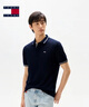 TOMMY JEANS【潮流鑲邊】25夏季男裝純棉珠地網(wǎng)眼商務(wù)翻領(lǐng)短袖T恤POLO20745 藏青色C1G XL 曬單實(shí)拍圖