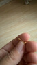老廟黃金耳釘精品5G碎碎冰耳釘足金養(yǎng)耳洞耳飾送女友老婆520禮物 碎碎冰耳釘約1.3g 曬單實(shí)拍圖