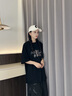 nasawassup官方聯(lián)名重磅純棉短袖t恤男士夏季美式潮牌寬松圓領(lǐng)半袖男生休閑 黑色T465-TZ XL 【建議130斤-150斤】 曬單實(shí)拍圖
