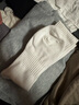 耐克(NIKE)襪子男子 舒適透氣運(yùn)動(dòng)襪 中筒襪三雙裝SX7676-100白L 曬單實(shí)拍圖