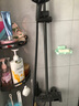 GuGuGo【德國】淋浴花灑軟管浴室衛(wèi)生間噴頭通用不銹鋼淋浴管冷熱防爆管 1.5米花灑軟管【雅黑】 全銅接口丨加大口徑大出水 曬單實拍圖