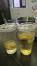 【京東物流】玻璃杯帶蓋耐熱茶杯高顏值豎條紋水杯帶吸管茶杯家用 大竹節(jié)杯【兩只】600ml 曬單實拍圖