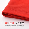 真維斯（Jeanswest）純棉短袖T恤男夏季考試衣服青少年學(xué)生中考高考班服家長(zhǎng)送考半袖 紅色(大錦鯉必勝) L (175) (建議120斤-140斤左右) 曬單實(shí)拍圖
