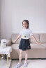 班尼路女童夏季套裝運(yùn)動(dòng)裙褲2025新款女孩涼感速干短袖洋氣短褲裙子夏裝 綠BN綠花小兔X+黑BN抱心兔XS 110 【推薦體重30-37斤】 曬單實(shí)拍圖