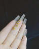 是你（IS YOU）碎碎冰愛心黃金耳釘女新款足金u型雪花耳環(huán)純金生日禮物送老婆 真花玫瑰禮盒（無產(chǎn)品勿單拍） 曬單實(shí)拍圖