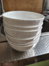 浩雅釉下彩景德鎮(zhèn)餐具套裝家用4.5英寸米飯碗陶瓷碗6只裝純白 曬單實(shí)拍圖