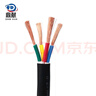 鼎獻 電線(xiàn)電纜 國標RVV 5*6平方銅芯電線(xiàn) 五芯多股銅絲充電樁線(xiàn)纜1米 曬單實(shí)拍圖