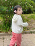 拉比（Labi Baby）兒童褲子春夏薄款運(yùn)動(dòng)褲涼感透氣束腳褲3A抑菌 深粉色 110 曬單實(shí)拍圖