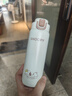 史努比（SNOOPY）保溫杯彈跳蓋杯子316不銹鋼大容量便攜學(xué)生水杯茶杯車載杯男女 白 曬單實(shí)拍圖