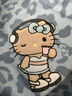 野獸派家居（tbh）Hello Kitty天絲棉家居服套裝可外穿女士睡衣夏 Kitty天絲棉短款家居服 牛仔豹紋 M 曬單實拍圖