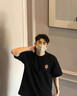 肯奈迪棉質(zhì)寬松短袖T恤男夏季2025新款卡通半袖港風(fēng)chic潮牌男生體恤衫 棉質(zhì)短袖T恤-紙箱小人款 黑色 L 【160-170cm】 曬單實(shí)拍圖