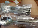 雙槍304不銹鋼勺子湯勺湯匙家用食品級(jí)調(diào)羹吃飯福字餐勺 2只裝 曬單實(shí)拍圖