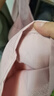 美拉德ins工裝褲子女春秋季新款抽繩高腰寬松直筒褲休閑 粉紅色 M 曬單實(shí)拍圖