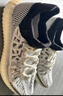 阿迪達斯青少年學(xué)生YEEZY 350 V2條紋斑馬椰子夏日透氣休閑鞋 37 曬單實(shí)拍圖