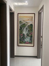 伯莎丹頓（BERTHA DENTON）新中式國(guó)畫手繪山水畫旭日東升辦公室掛畫入戶走廊過道玄關(guān)裝飾畫 沙比利實(shí)木框（直角原木色） 裝裱85*165cm（推薦） 曬單實(shí)拍圖