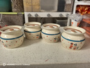 家用帶蓋加厚耐高溫陶瓷罐子瓦罐湯燉盅湯盅釉下彩蒸蛋燕窩高顏值 好柿連連500ml瓦罐燉盅 4個(gè) 曬單實(shí)拍圖