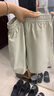 浪莎山本短褲女夏季薄款2025新款高腰外穿休閑小個(gè)子闊腿運動(dòng)五分中褲 曬單實(shí)拍圖
