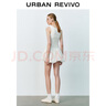 UR2025春季新款女裝時(shí)尚設計感拼接修身U型領(lǐng)連衣裙UYY750032 本白 S 曬單實(shí)拍圖