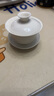 金鑲玉 功夫茶具茶壺 蓋碗羊脂玉白瓷大號(hào)家用泡茶碗 甜白蓋碗 曬單實(shí)拍圖