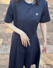 FILA 斐樂官方女裝針織連衣裙時(shí)尚休閑基礎(chǔ)防曬收腰裙子 傳奇藍(lán)-NV 170/88A/L 曬單實(shí)拍圖