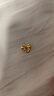 Lossot生日禮物女生足金在逃公主黃金吊墜女5G金蝴蝶結(jié)項(xiàng)鏈金飾掛墜 曬單實(shí)拍圖