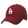 MLB官方 男女帽子NYLA情侶棒球帽刺繡休閑帽鴨舌帽大頭圍遮陽(yáng)帽CP66 洛杉磯道奇隊/紅色 均碼 F-帽圍可調節 曬單實(shí)拍圖