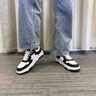 森馬男鞋夏季國潮百搭休閑設(shè)計小眾板鞋青少年低幫運動增高真皮小白鞋 白綠 41 (255mm) 曬單實拍圖