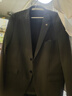 皮爾卡丹（pierre cardin）新郎西服套裝男士商務(wù)職業(yè)正裝結(jié)婚禮服痞帥休閑修身大碼西裝男 深灰四件套(西服+西褲+馬甲+襯衫) 5XL 身高170-190\體重170-180斤 曬單實(shí)拍圖