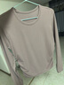 lululemon丨All It Takes 女士運動(dòng)長(cháng)袖T恤*羅紋 Nulu? LW3GK5S 暮光玫瑰棕 S /6 曬單實(shí)拍圖