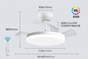 雷士（NVC）led照明風扇燈吊扇燈簡約北歐餐廳臥室高顯色遙控變頻36寸包安裝 曬單實拍圖