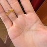 謝瑞麟（TSL）七夕禮物18K金項鏈素鏈簡約細(xì)鏈K金項鏈AG071 K黃 曬單實拍圖