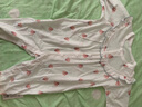顆粒熊（KELIXIONG）夏季新款嬰兒衣服時尚寶寶長袖連體衣兒童哈衣簡約外出空調服 白色 73cm 曬單實拍圖