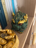 BOSSY故宮風(fēng)文創(chuàng  )招財祥瑞麒麟桌面擺件創(chuàng  )意工藝品禮品喬遷辦公室裝飾品 祥瑞麒麟·彩金【禮盒裝】 曬單實(shí)拍圖