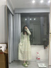 沂歆吊帶連衣裙裙子女夏季2025新款套裝兩件套小個子氣質(zhì)輕奢高級感 綠色開衫+吊帶連衣裙 L 【建議105-115斤】 曬單實拍圖