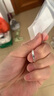 Lnieer足銀999碎冰冰銀戒指女可調(diào)節(jié)情侶對戒男士尾戒情人節(jié)禮物送女友 【女款】碎冰冰戒指【999足銀】 曬單實拍圖