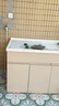 慧曲蜂窩鋁陽(yáng)臺洗衣柜陶瓷一體盆帶搓衣板衛生間浴室柜洗手池洗臉盆柜 1.5米全柜蜂窩鋁柜石英石一體盆 曬單實(shí)拍圖