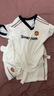 戴維貝拉（DAVE＆BELLA）男童五分褲套裝夏裝抗菌涼感防曬小童運動(dòng)兩件套兒童衣服童裝 白色【現貨】 100 cm（建議身高90-100cm） 曬單實(shí)拍圖