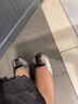 富貴鳥(niǎo)單鞋女鞋夏季透氣豆豆鞋女士平底船鞋防滑孕婦鞋軟底套腳瓢鞋女 槍色 37 曬單實(shí)拍圖
