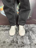 卡賓帆布鞋男鞋夏季透氣百搭小白鞋男士運動休閑鞋新品低幫鞋子男潮鞋 米白 41 曬單實拍圖
