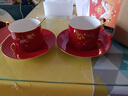 本宮好物梅竹雙喜杯盤禮盒陶瓷中式咖啡杯結(jié)婚喬遷文創(chuàng)生日禮物七夕 套裝 曬單實(shí)拍圖