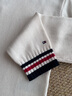 TOMMY HILFIGER25新款秋冬女裝經(jīng)典復(fù)古美式學(xué)院風(fēng)拼色V領(lǐng)套頭針織衫06079 米白色YBI XS （推薦：100斤以下） 曬單實(shí)拍圖