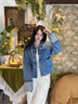 Calvin KleinJeans25春夏女士ck美式潮流翻卷袖口純棉牛仔夾克外套44B742G WBR-牛仔淺藍(lán) XS 曬單實(shí)拍圖