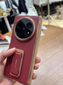 詹博士適用vivo xfold5手機殼新款輕奢金邊高檔素皮磁吸鉸鏈高清殼膜一體腕帶旋轉支架高級感防摔保護套 vivo xfold5【炫酷黑】 輕奢金邊丨高檔皮紋丨腕帶支架 曬單實(shí)拍圖